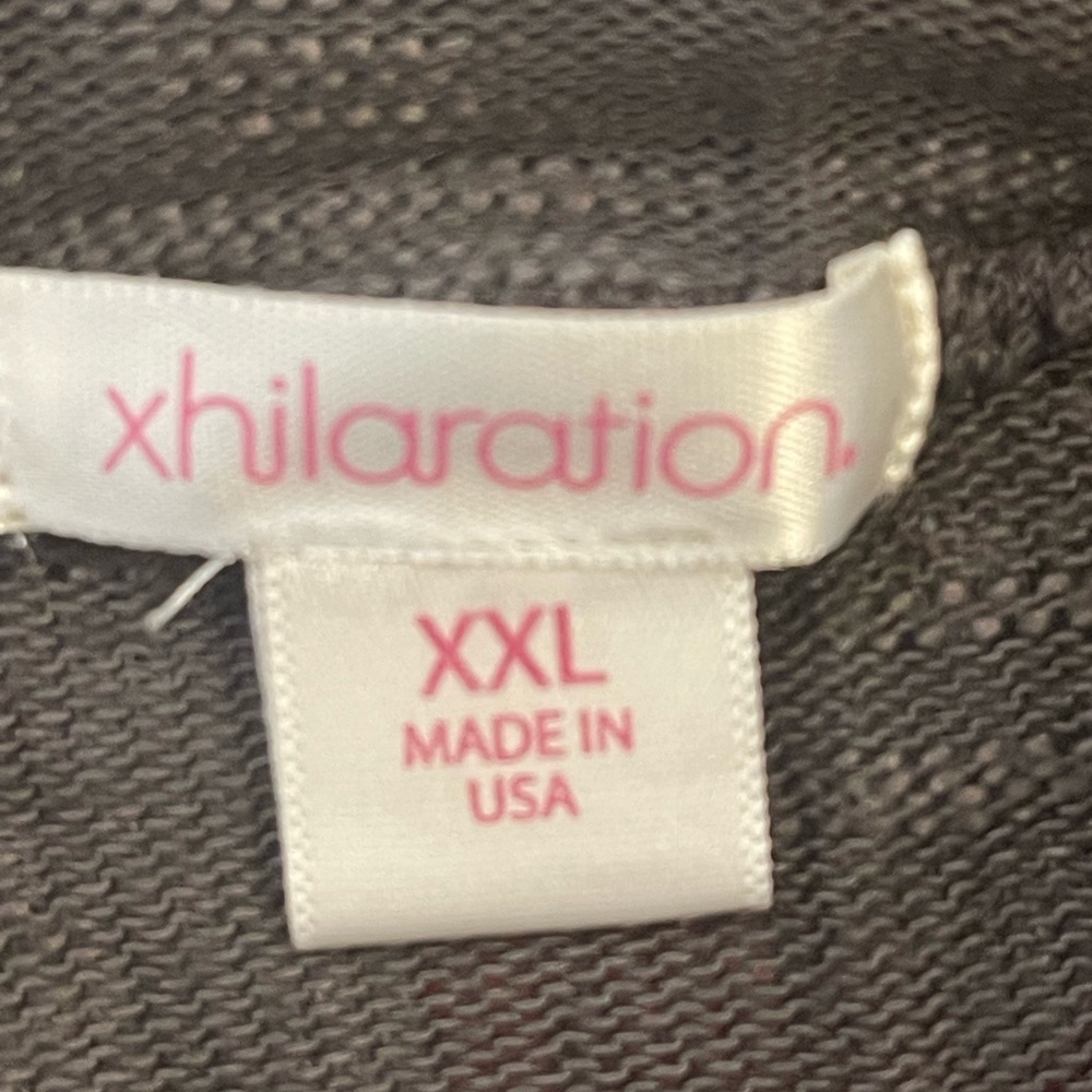 Xhilaration Charcoal Grey Drape Cardigan - Picture 4 of 4